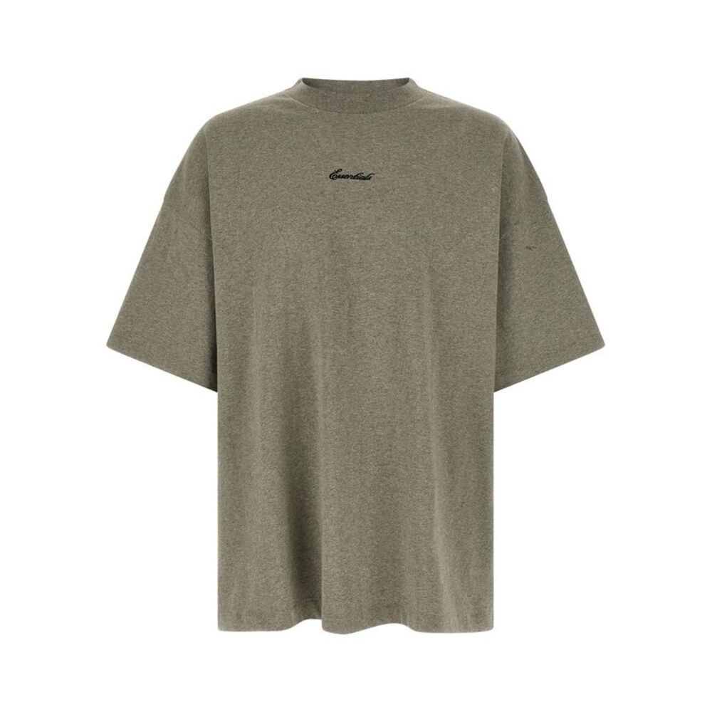 FEAR OF GOD ESSENTIAL Gray Cotton Men's T-Shirt